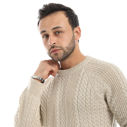 Red Circle Wool Pullover Men