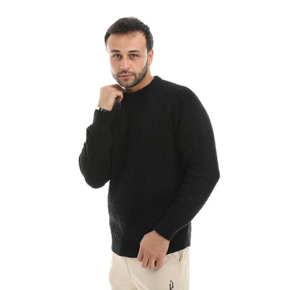 Red Circle Wool Pullover Men