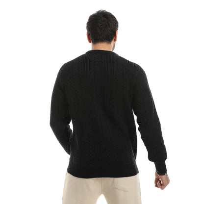 Red Circle Wool Pullover Men