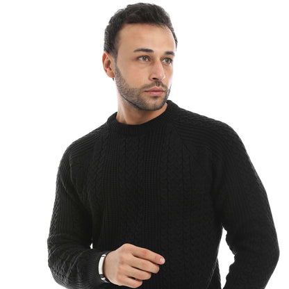 Red Circle Wool Pullover Men