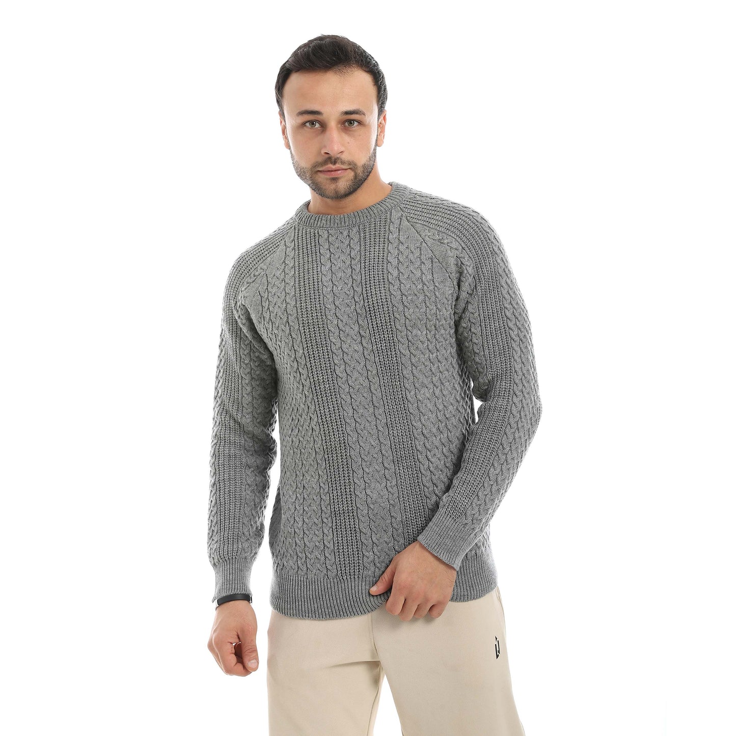 Red Circle Wool Pullover Men