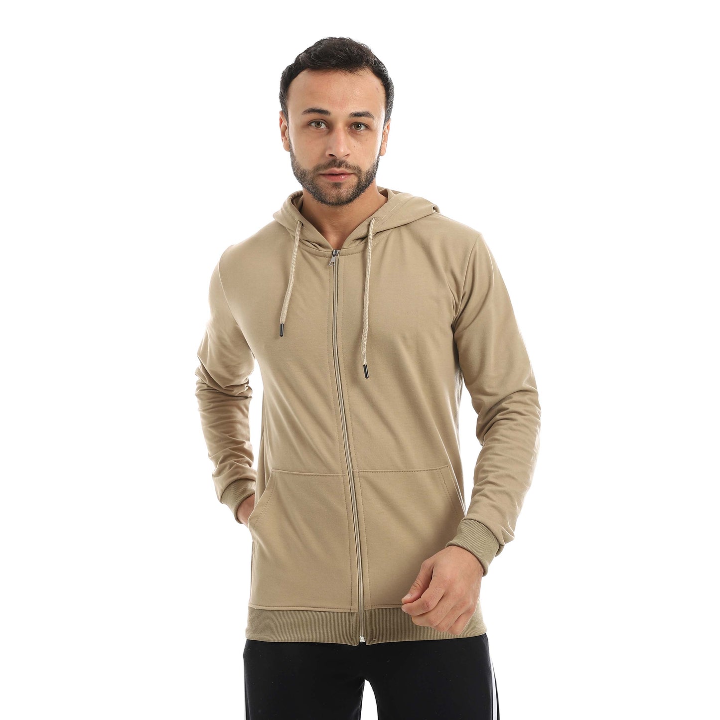 Red Circle Sweatshirt Hoodie + Zipper men