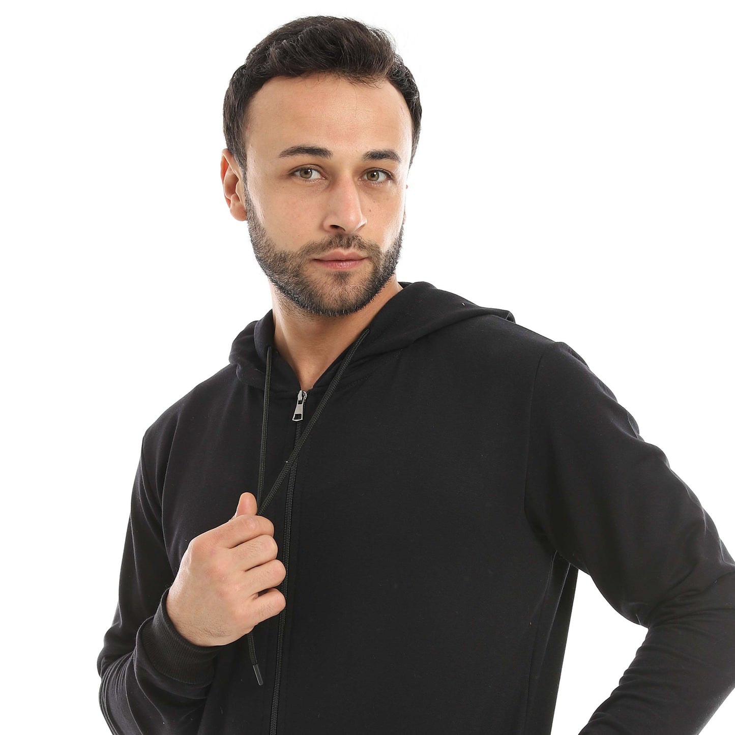 Red Circle Sweatshirt Hoodie + Zipper men