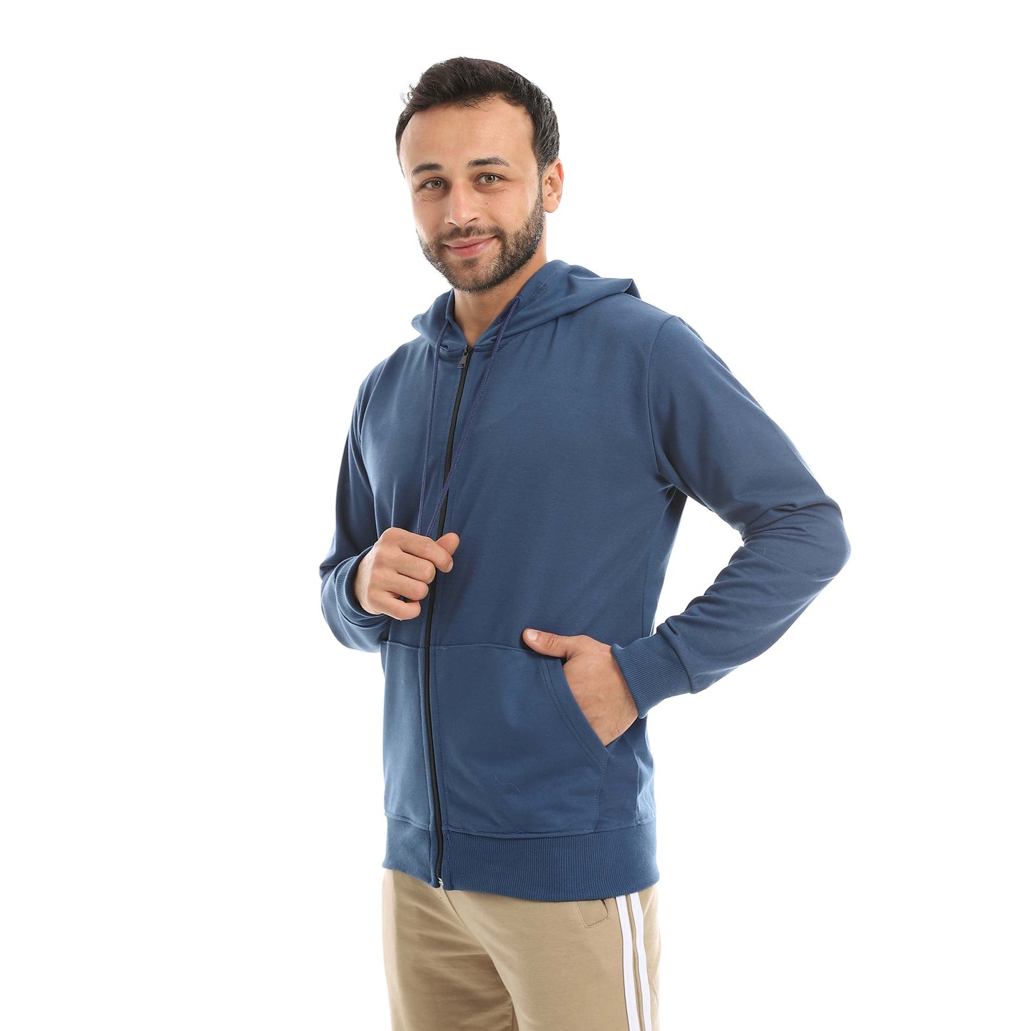 Red Circle Sweatshirt Hoodie + Zipper men