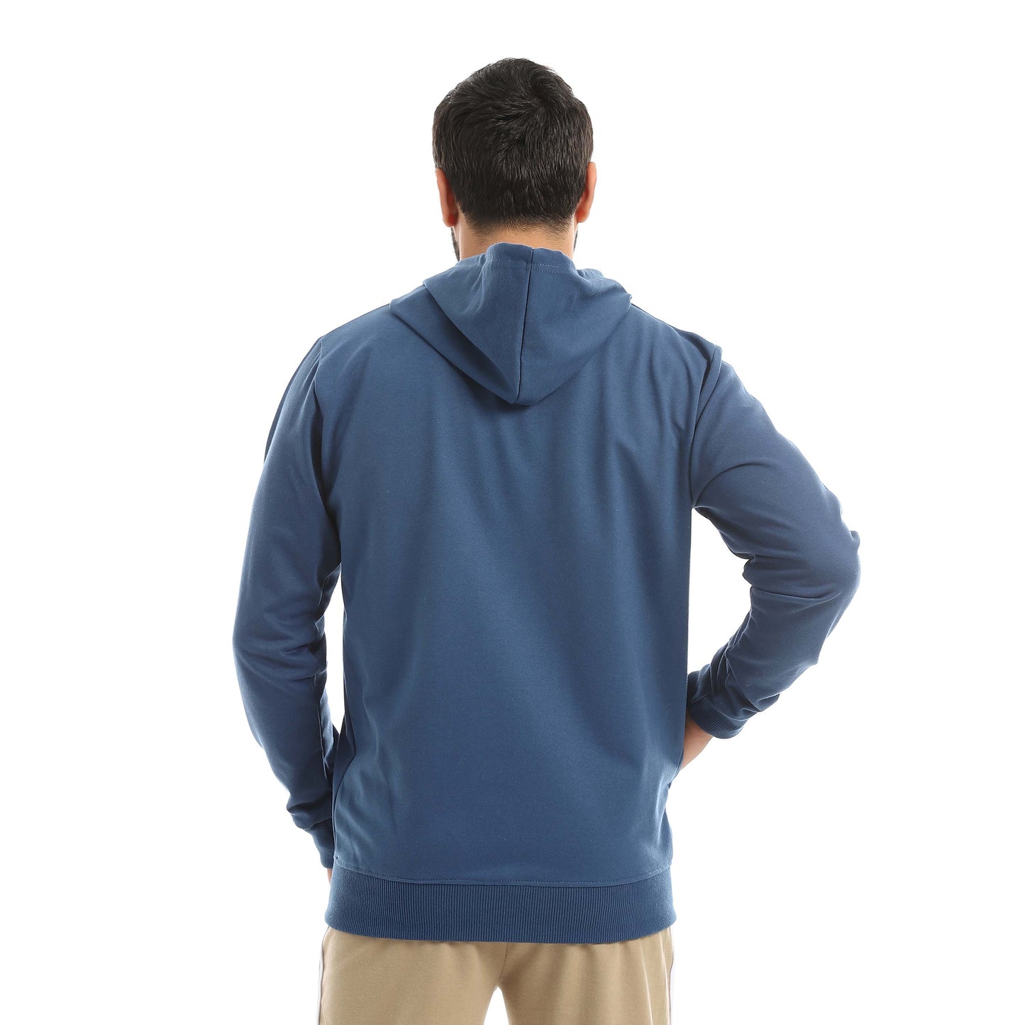 Red Circle Sweatshirt Hoodie + Zipper men