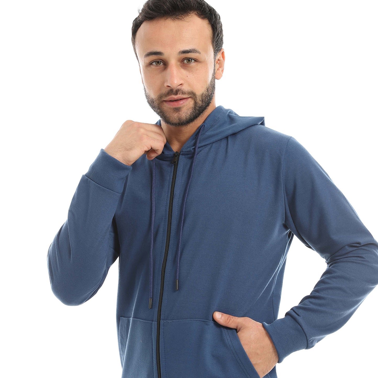 Red Circle Sweatshirt Hoodie + Zipper men