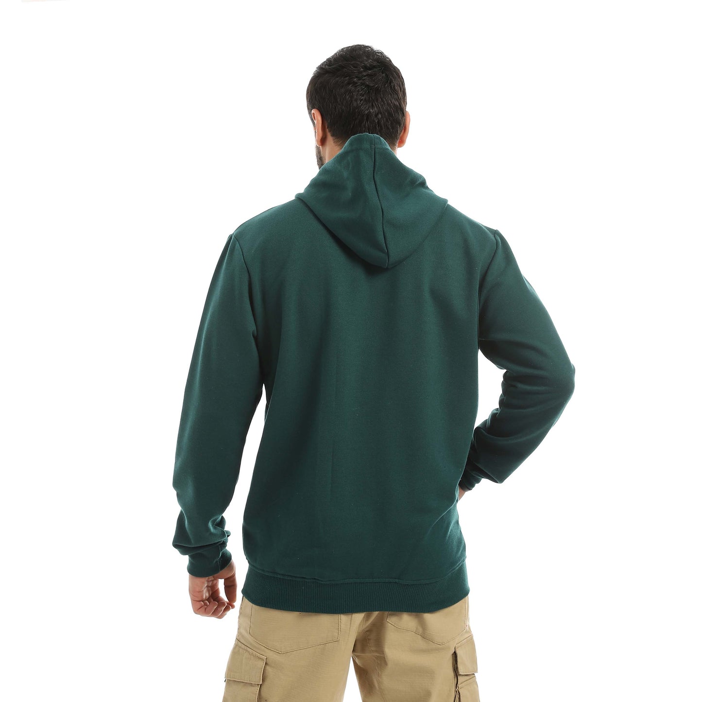 Red Circle Sweatshirt Hoodie + Zipper men