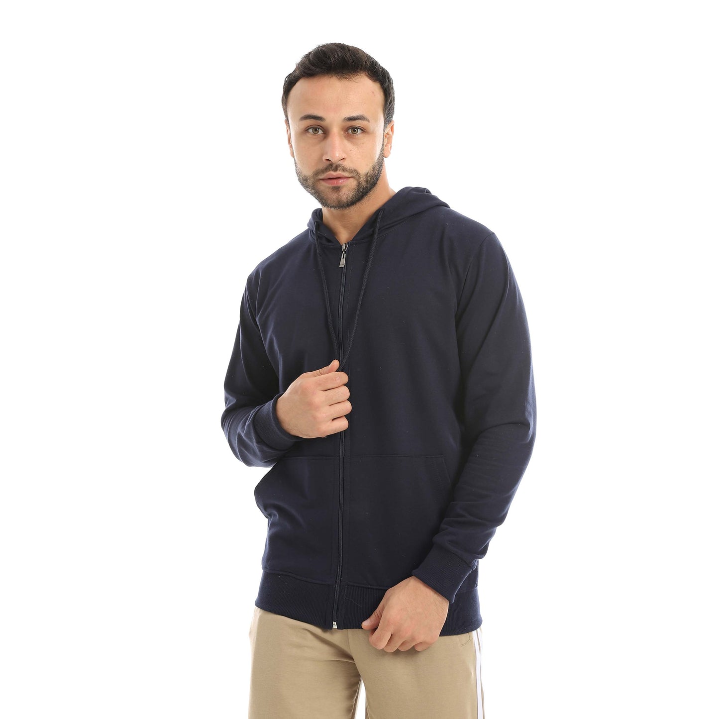 Red Circle Sweatshirt Hoodie + Zipper men