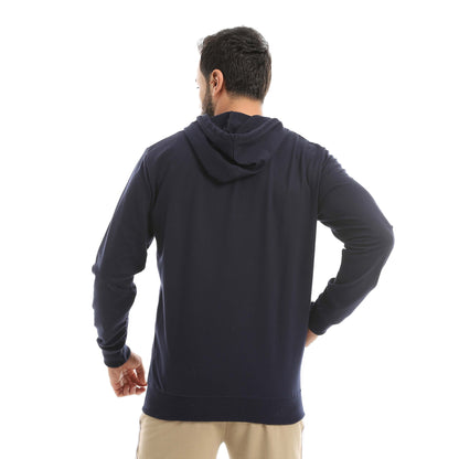 Red Circle Sweatshirt Hoodie + Zipper men