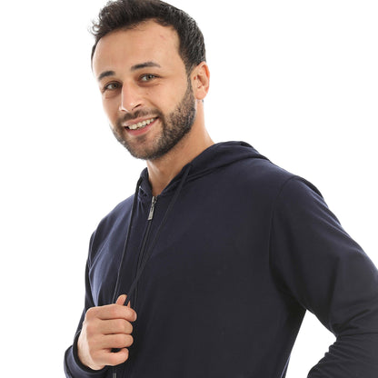 Red Circle Sweatshirt Hoodie + Zipper men