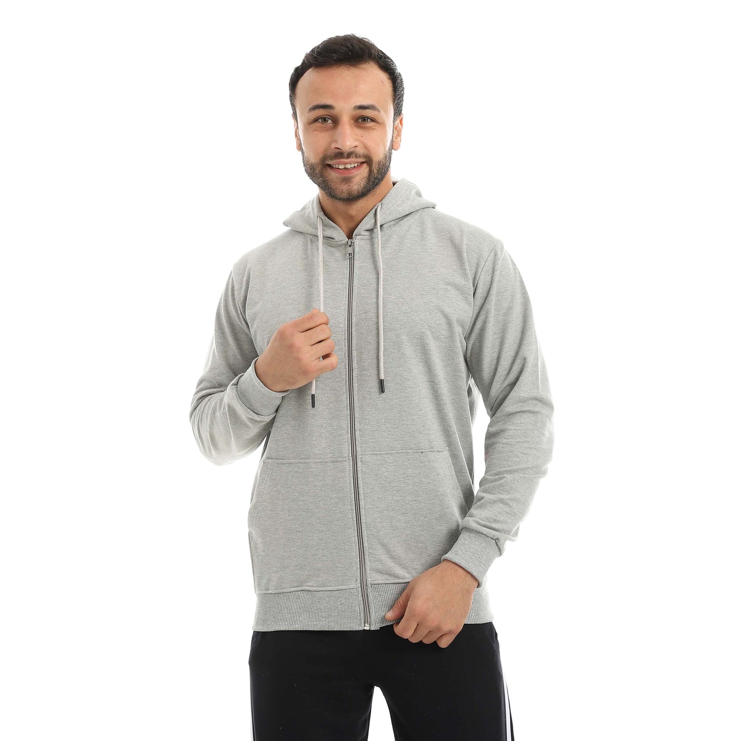 Red Circle Sweatshirt Hoodie + Zipper men