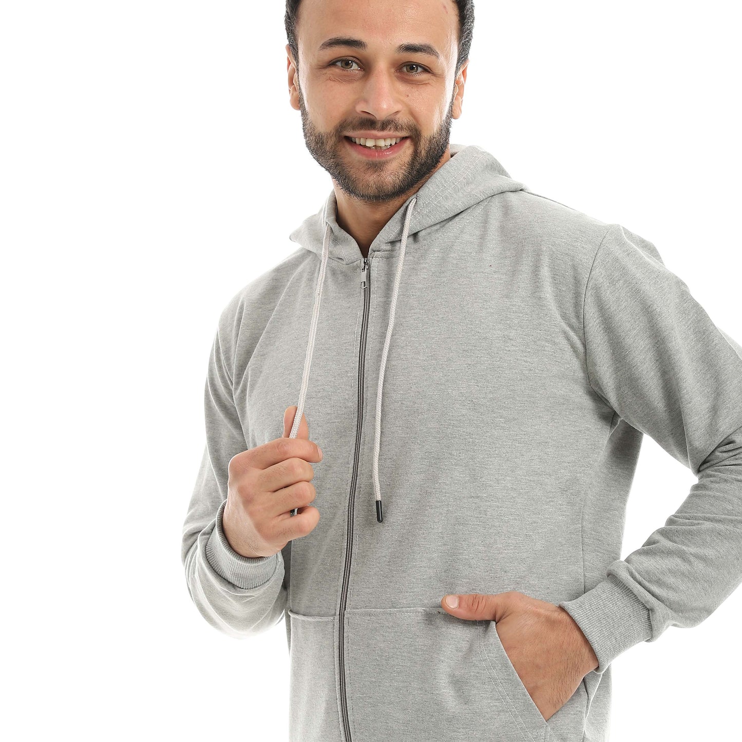 Red Circle Sweatshirt Hoodie + Zipper men