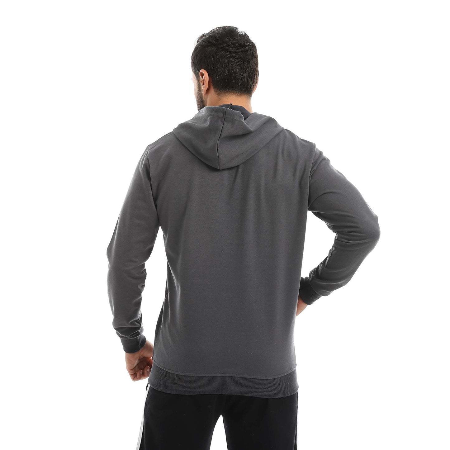 Red Circle Sweatshirt Hoodie + Zipper men