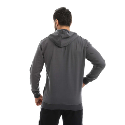 Red Circle Sweatshirt Hoodie + Zipper men