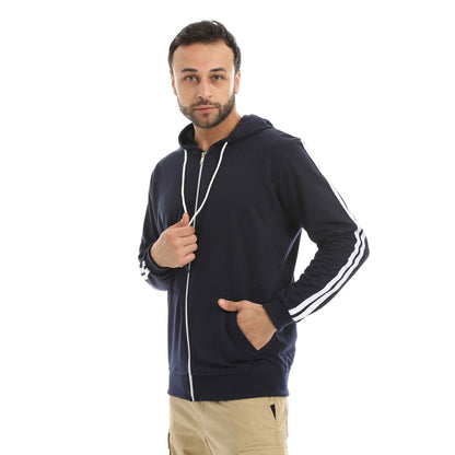 Red Circle Sweatshirt Hoodie + Zipper men