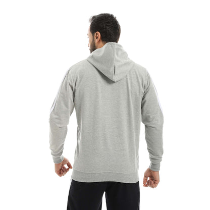 Red Circle Sweatshirt Hoodie + Zipper men