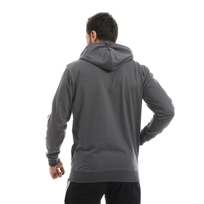 Red Circle Sweatshirt Hoodie + Zipper men