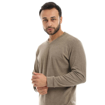Red Circle Pullover Falafel V neck men