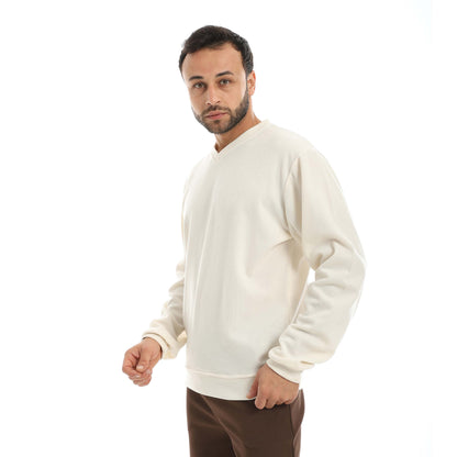 Red Circle Pullover Falafel V neck men