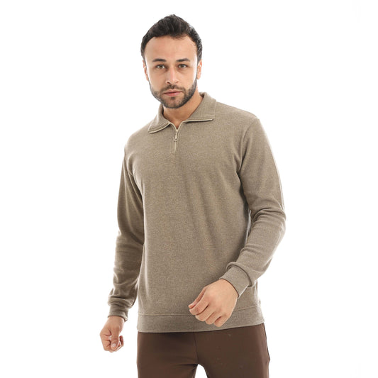 Red Circle SweatShirt Flavil Half Zipper men