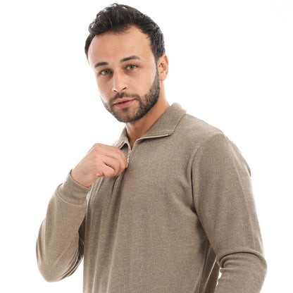 Red Circle SweatShirt Flavil Half Zipper men