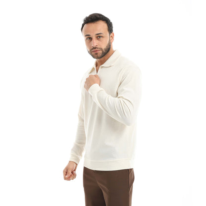 Red Circle SweatShirt Flavil Half Zipper men