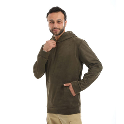 Red Circle Velvet Sweatshirt men