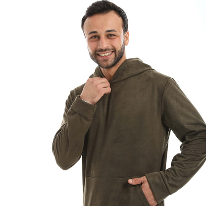 Red Circle Velvet Sweatshirt men