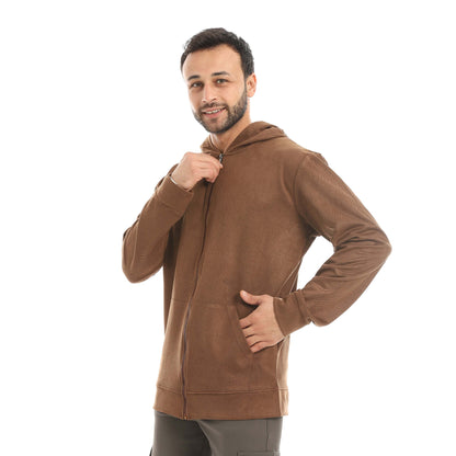 Red Circle Velvet Sweatshirt men