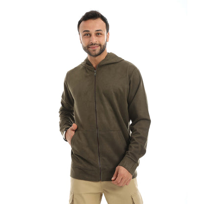 Red Circle Velvet Sweatshirt men