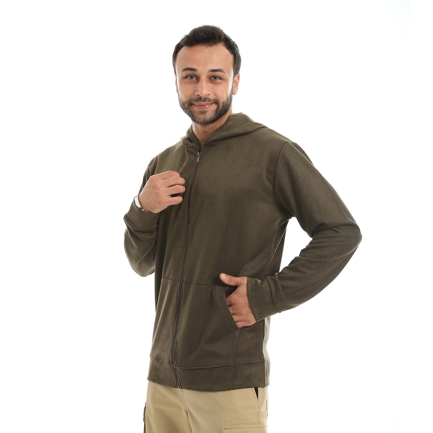 Red Circle Velvet Sweatshirt men