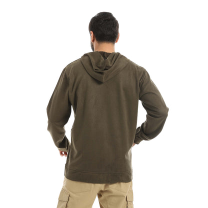 Red Circle Velvet Sweatshirt men