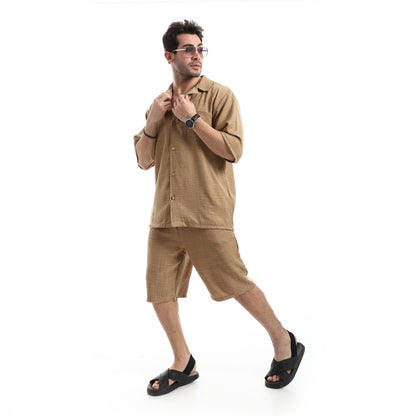 قميص كاجوال بأكمام قصيرة