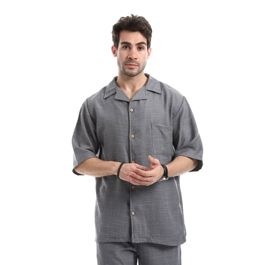 قميص كاجوال بأكمام قصيرة