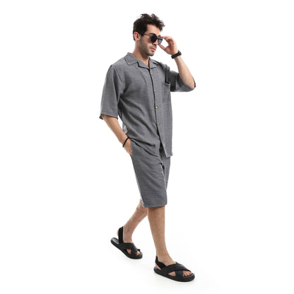 قميص كاجوال بأكمام قصيرة