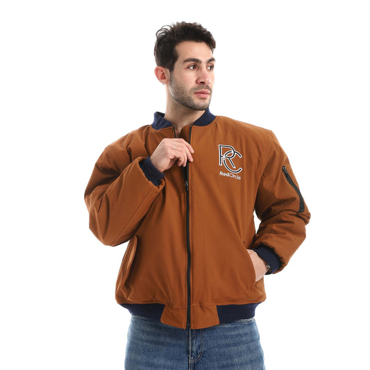 سحاب سترة مقاومة للماء تطريز الياقة