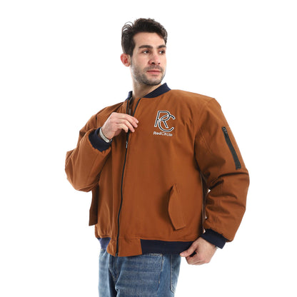 سحاب سترة مقاومة للماء تطريز الياقة