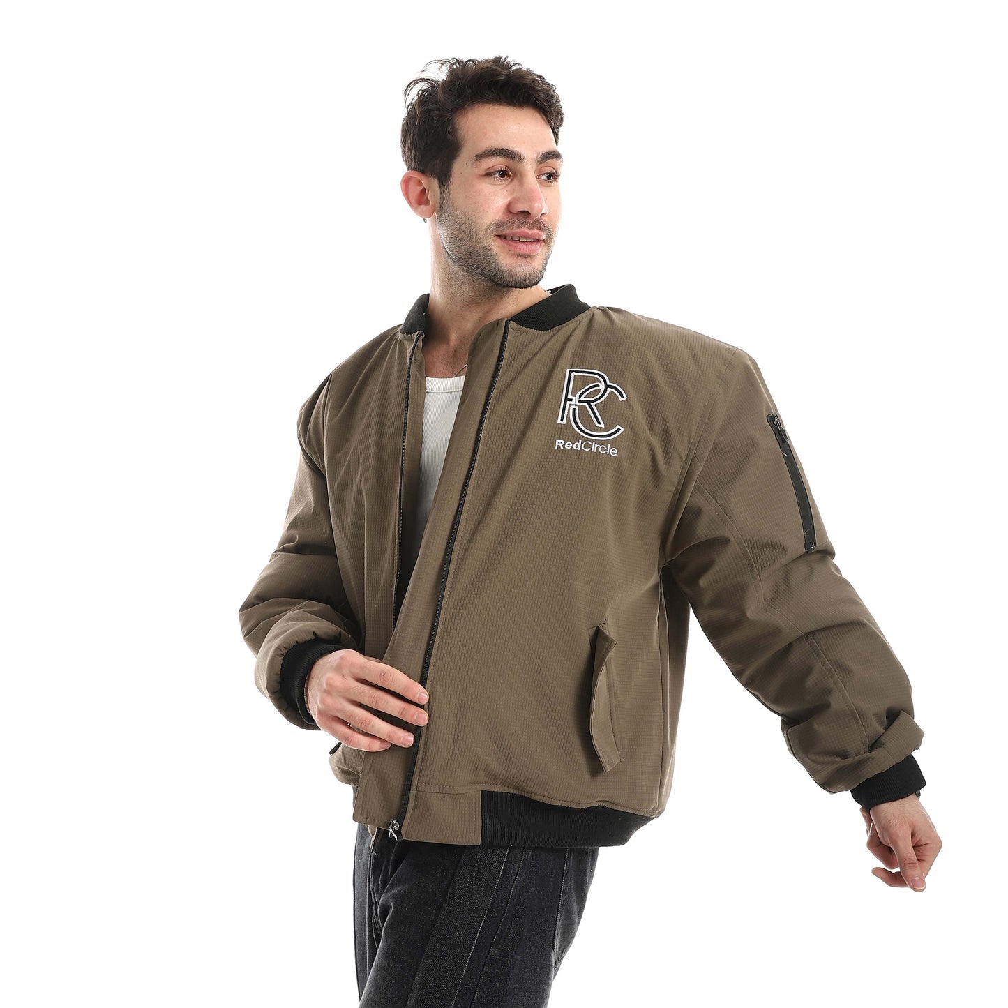 سحاب سترة مقاومة للماء تطريز الياقة