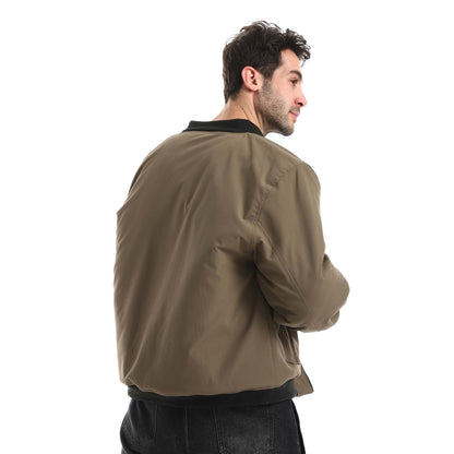 سحاب سترة مقاومة للماء تطريز الياقة