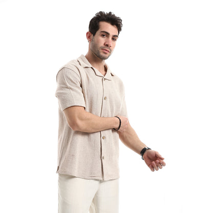 Relaxed Fit Casual Short Sleeves Shirt
