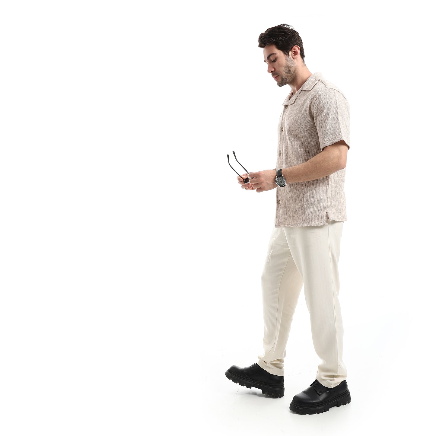 Relaxed Fit Casual Short Sleeves Shirt
