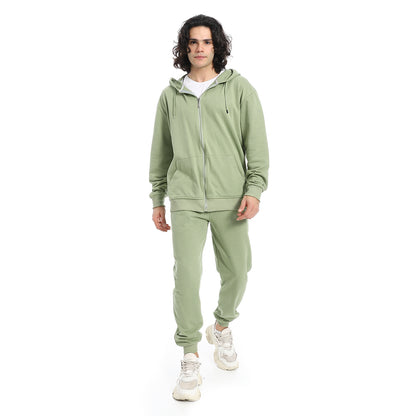 Summer Melton Winter Orange Zipper Hooded Sweatshirt