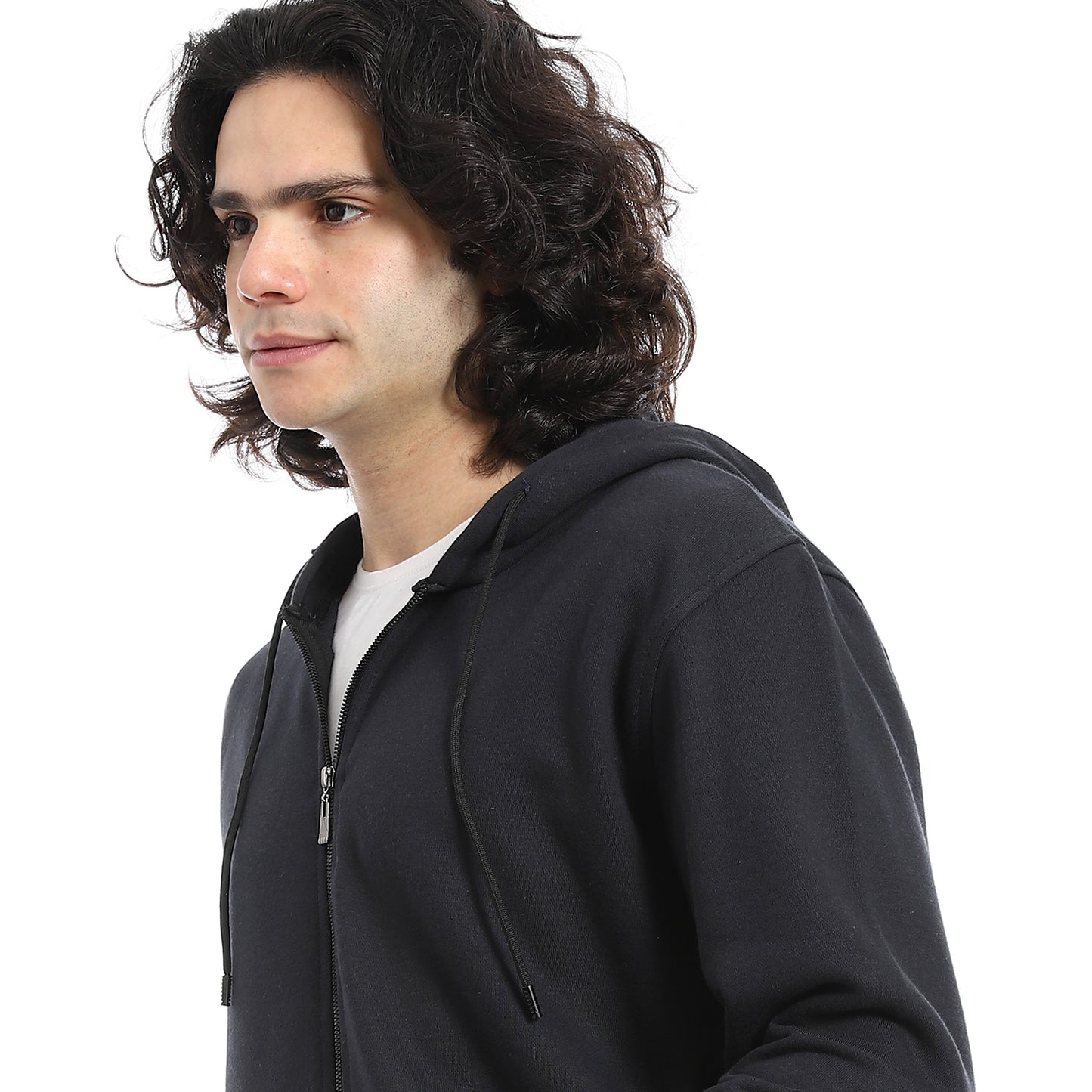 Summer Melton Winter Orange Zipper Hooded Sweatshirt
