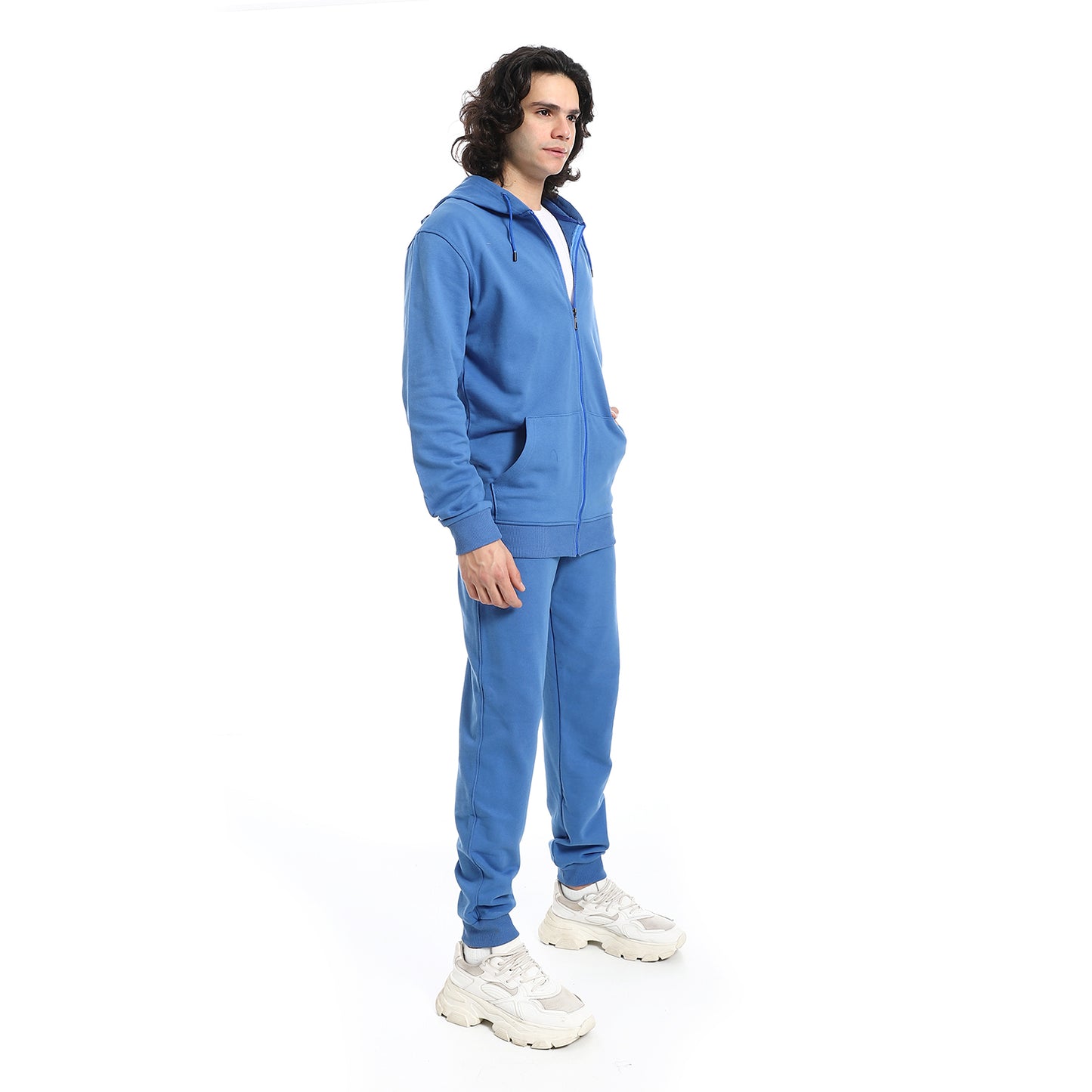 Summer Melton Winter Orange Zipper Hooded Sweatshirt