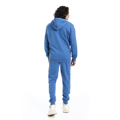Summer Melton Winter Orange Zipper Hooded Sweatshirt