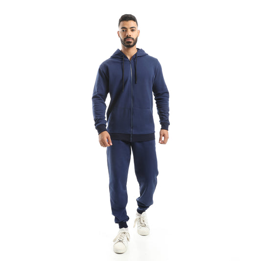 Elastic Waist Hooded Comfy Pants Set