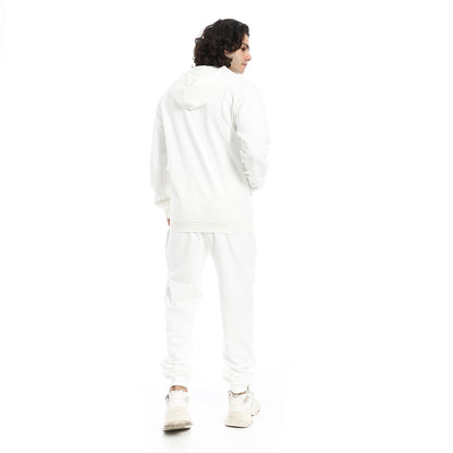 Summer Melton Winter Orange Zipper Hooded Sweatshirt