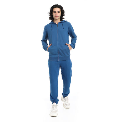 Summer Melton Winter Orange Zipper Hooded Sweatshirt