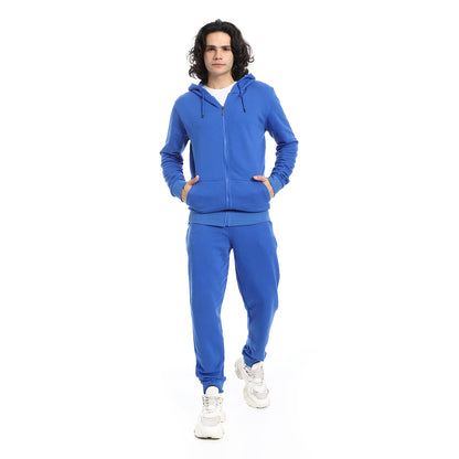 Summer Melton Winter Orange Zipper Hooded Sweatshirt