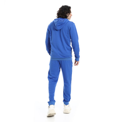 Summer Melton Winter Orange Zipper Hooded Sweatshirt